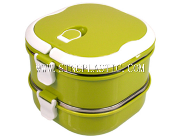 2-LAYER SQUARE THERMOS LUNCH BOX 1.3L